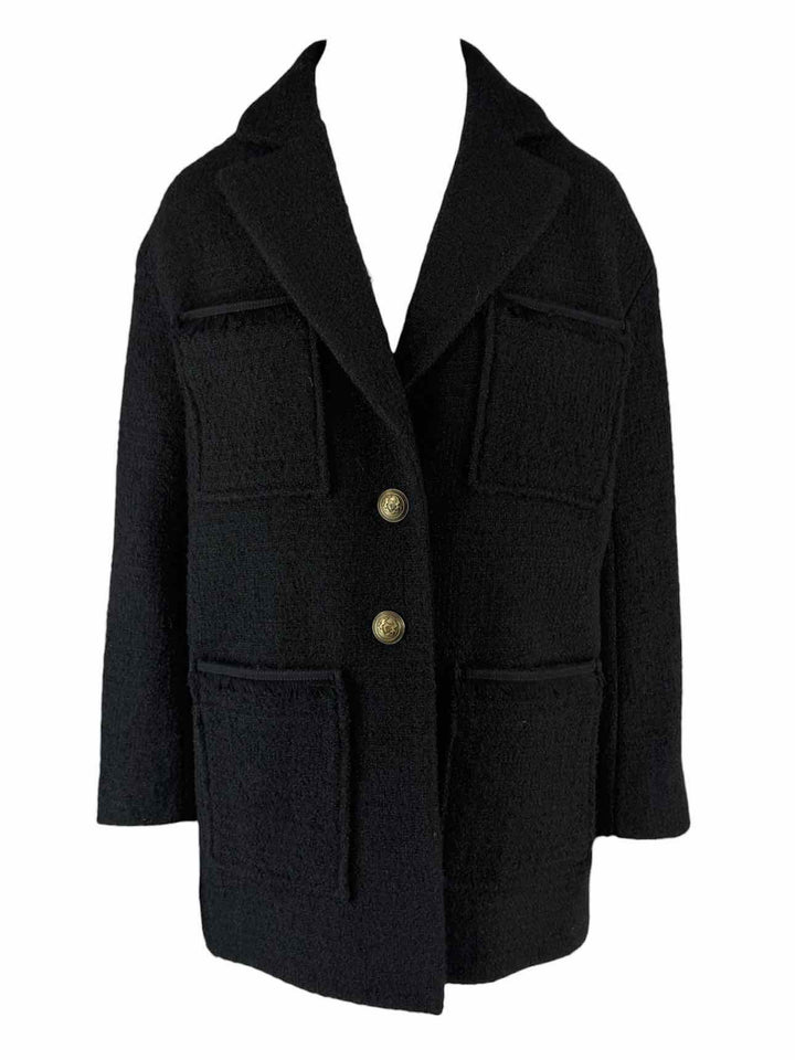 maje Size 36 Boucle Coat