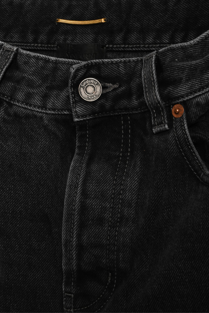 Saint Laurent Size 24 2025 Distressed Tapered Leg Jeans
