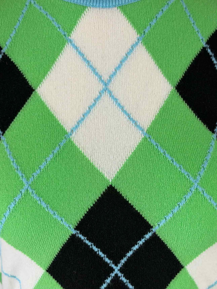 Versace Size 38 Argyle Cashmere Sweater