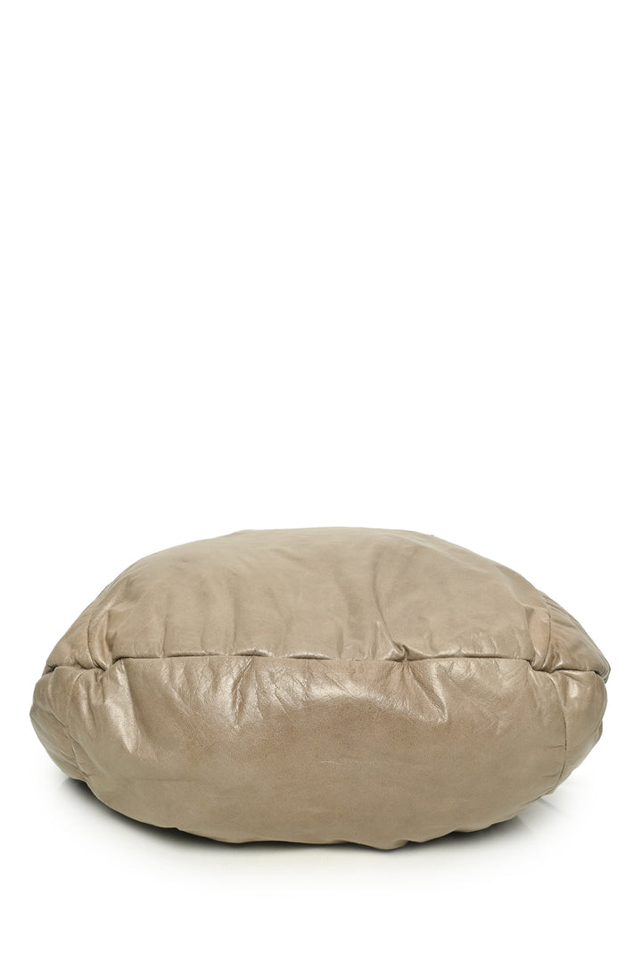 Marni Crinkled Leather Drawstring Hobo Bag