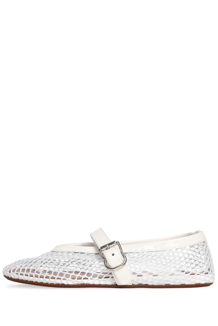 Alaia Size 36 Fishnet Ballet Flats