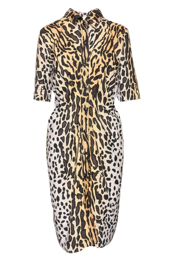 St. John Size 10 Margay Animal Print Dress