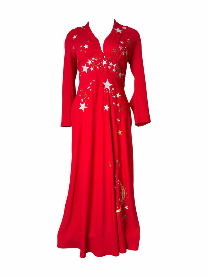 Rixo Size S Margo Embroidered Star Pattern Dress