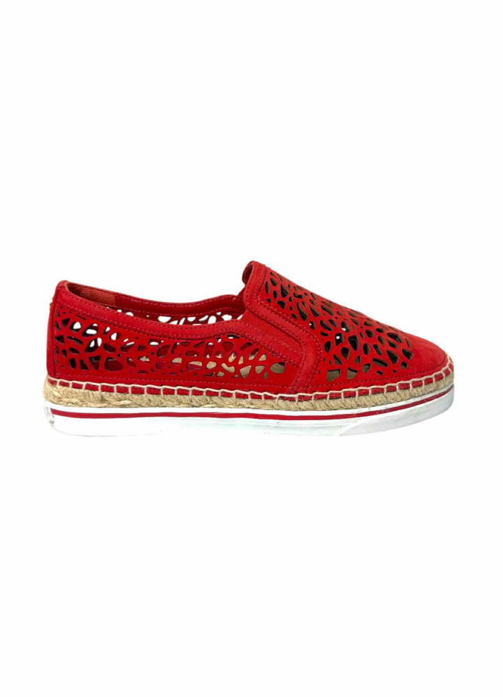 Jimmy Choo Size 35.5 Leather Espadrille Flats