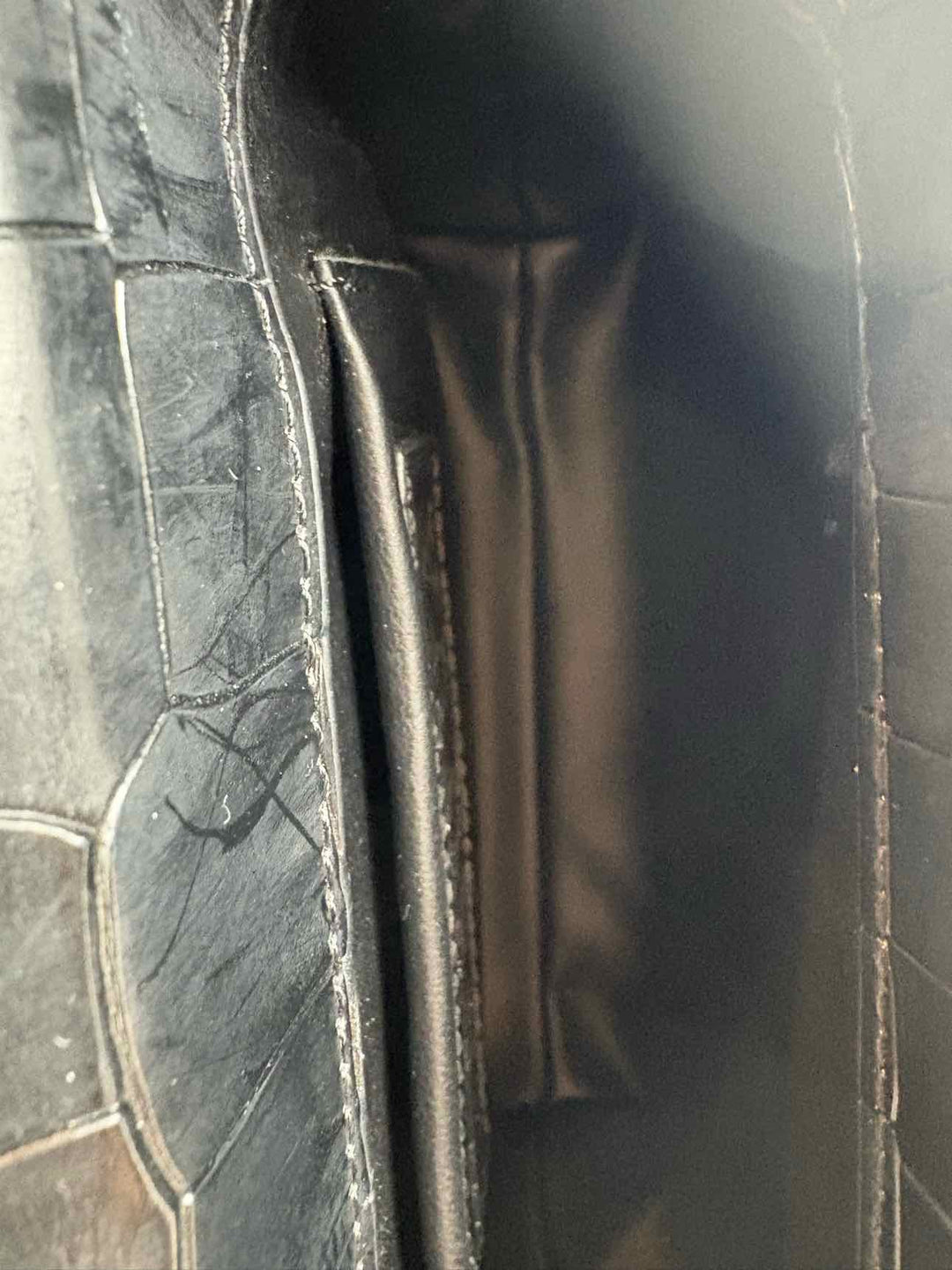 Zarqua Croc Embossed Purse