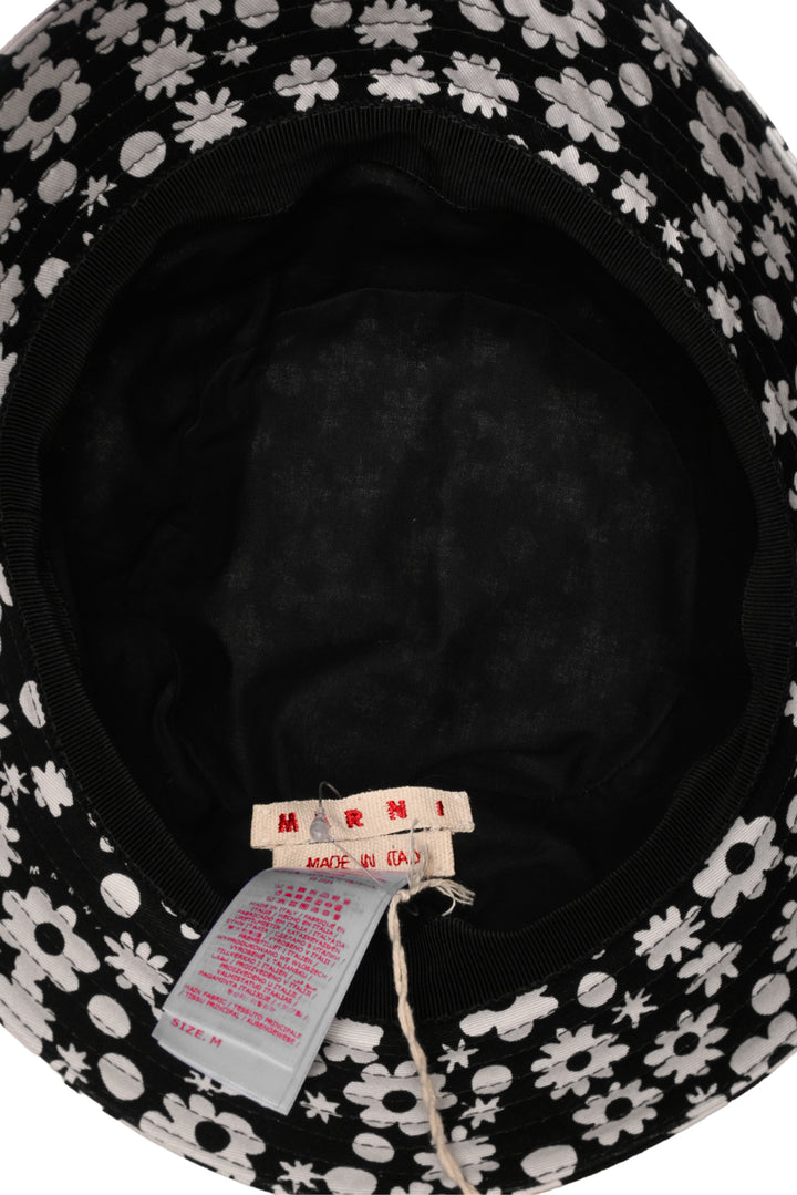 Marni Size M Floral Logo Bucket Hat