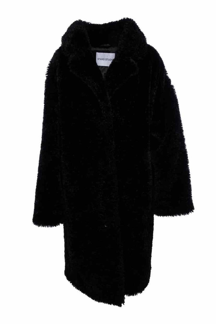 Stand Studio Size M Anika Faux Fur Oversized Coat