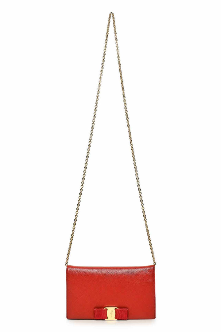 Salvatore Ferragamo Miss Vara Bow Wallet on Chain