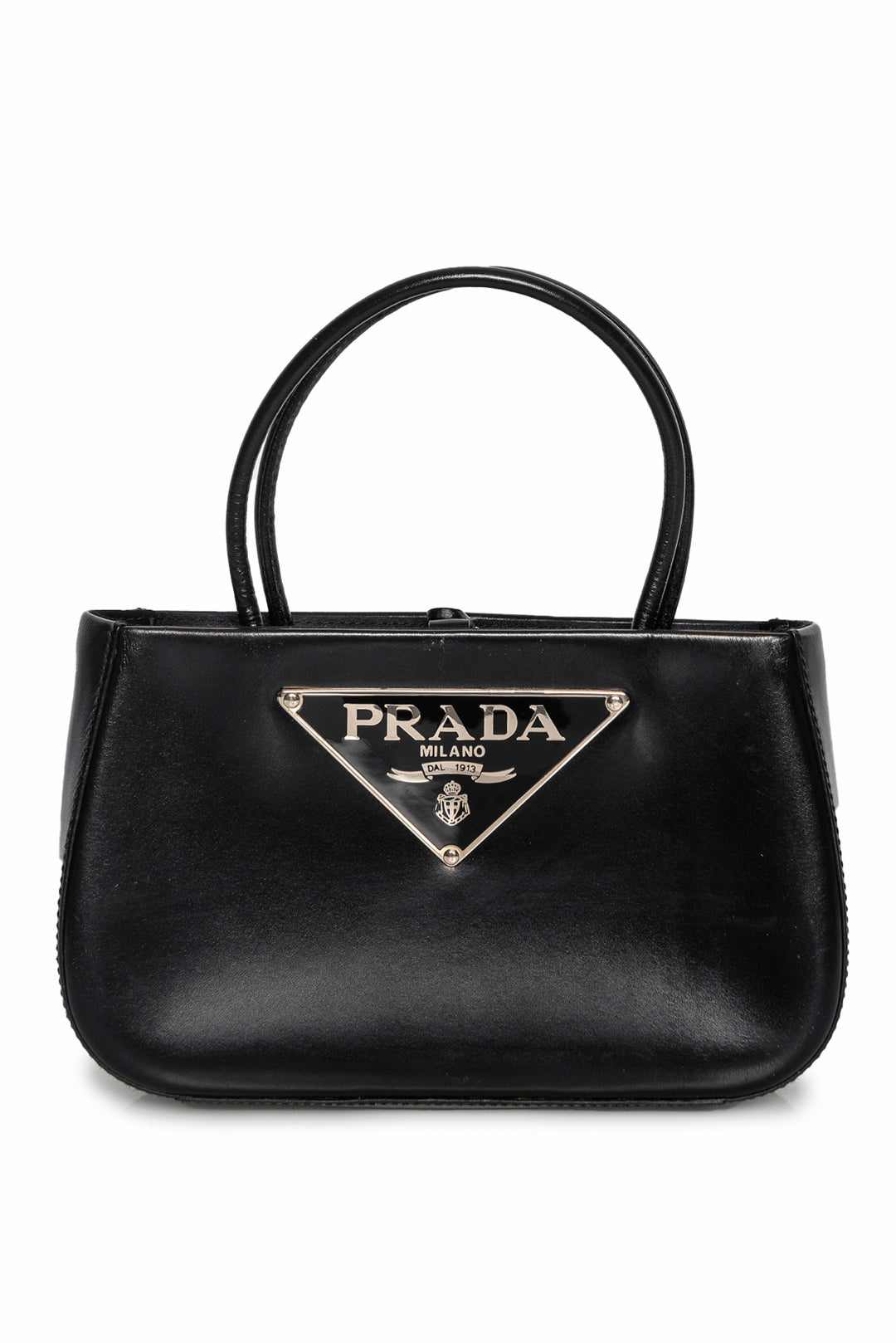 Prada Vitello Daino Leather Mini Top Handle Purse