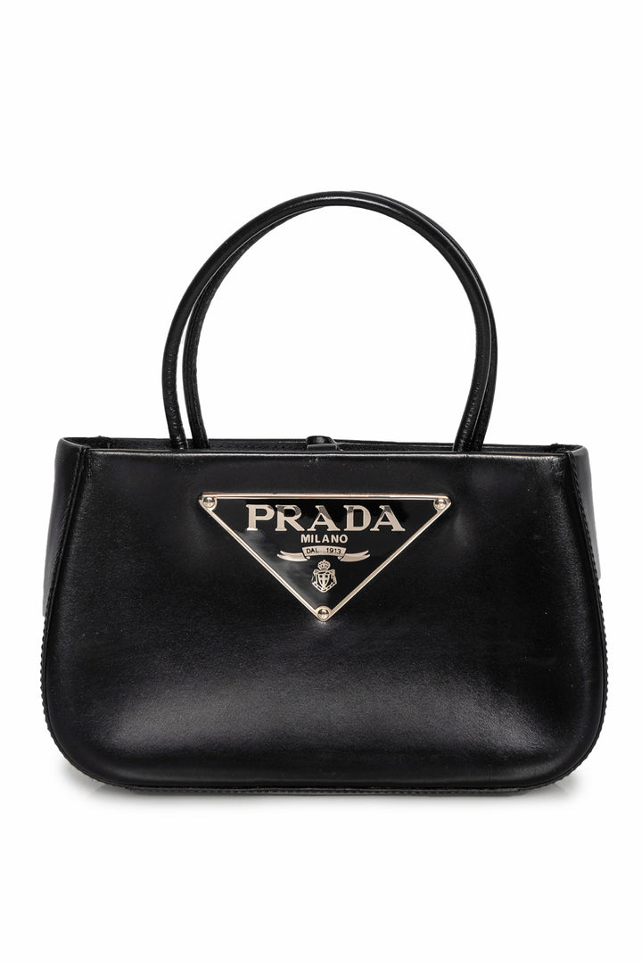 Prada Vitello Daino Leather Mini Top Handle Purse