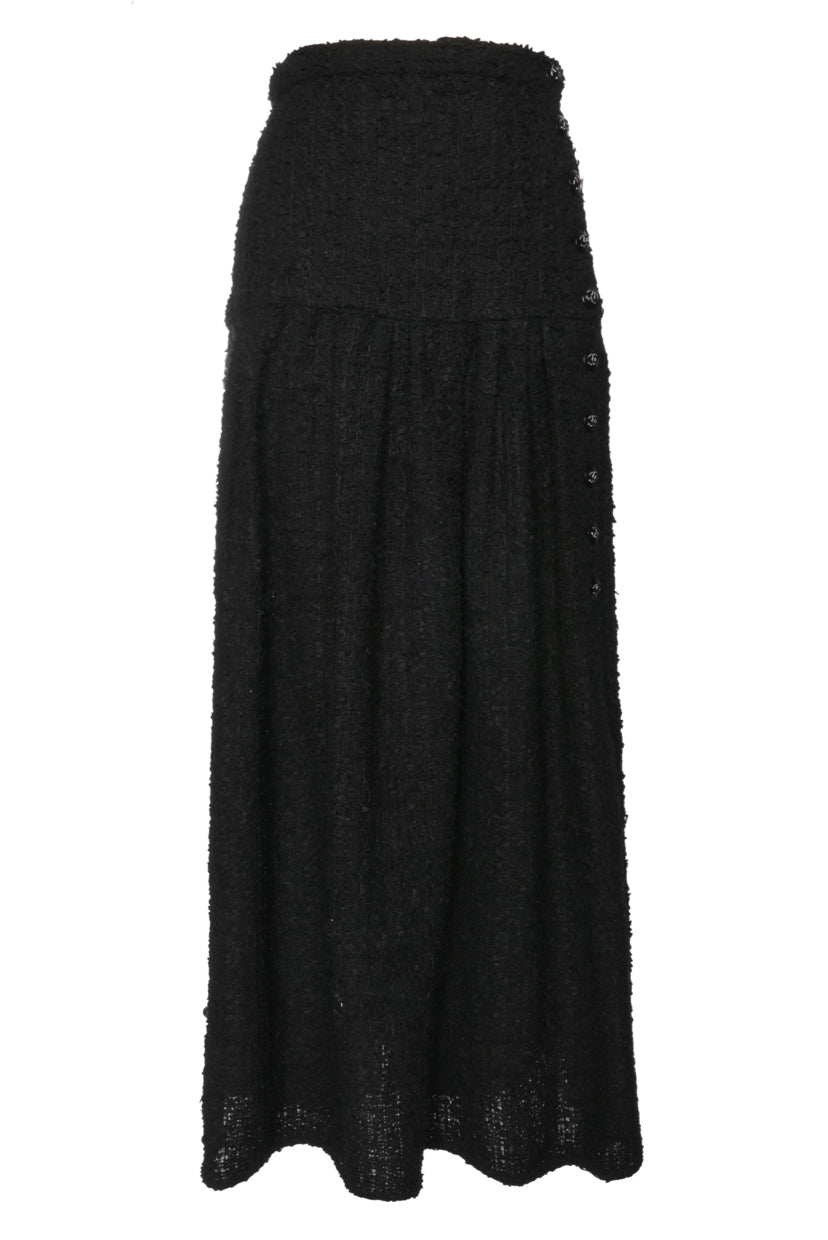 Chanel Size 34 2021 Tweed Maxi Skirt