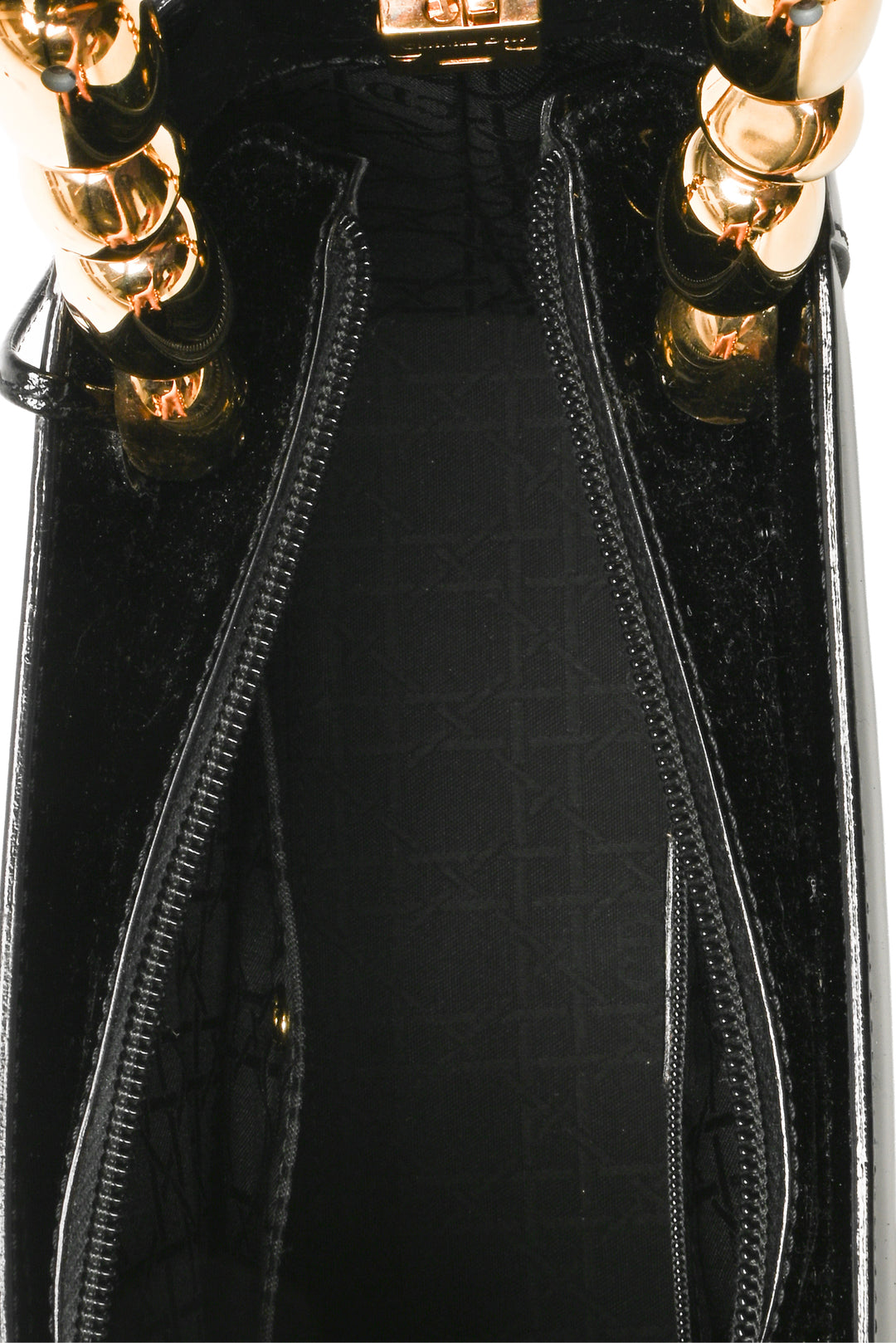 Dior 2000 Malice Pearl Lady Patent Leather Bag
