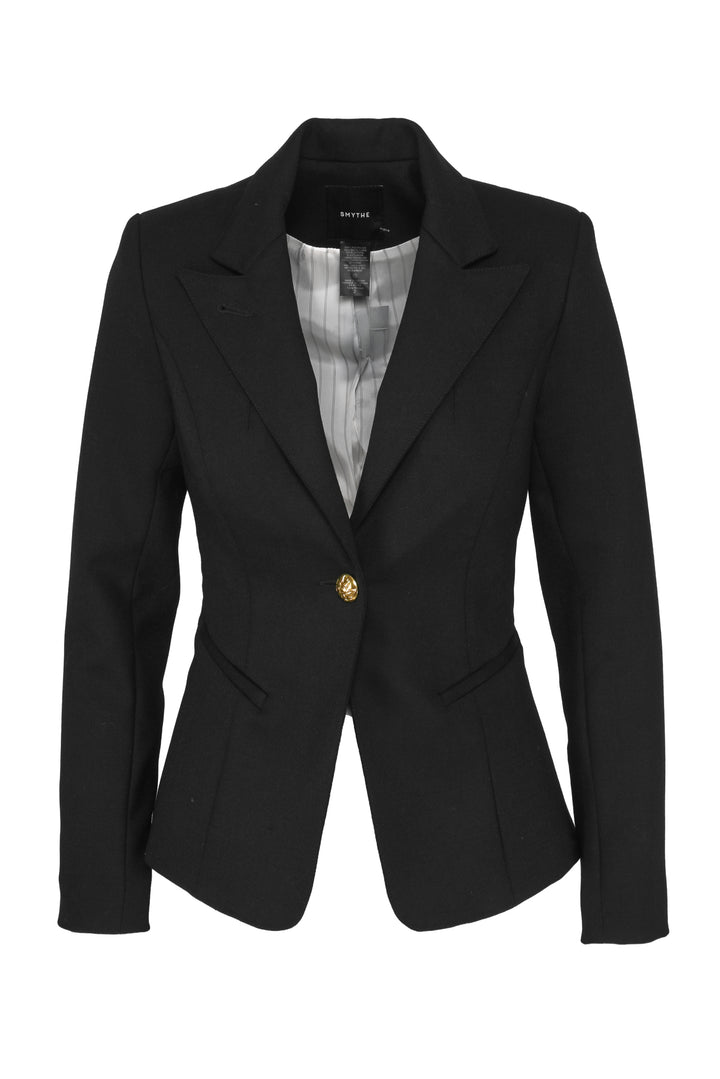 Smythe Size 2 Single Button Fitted Blazer