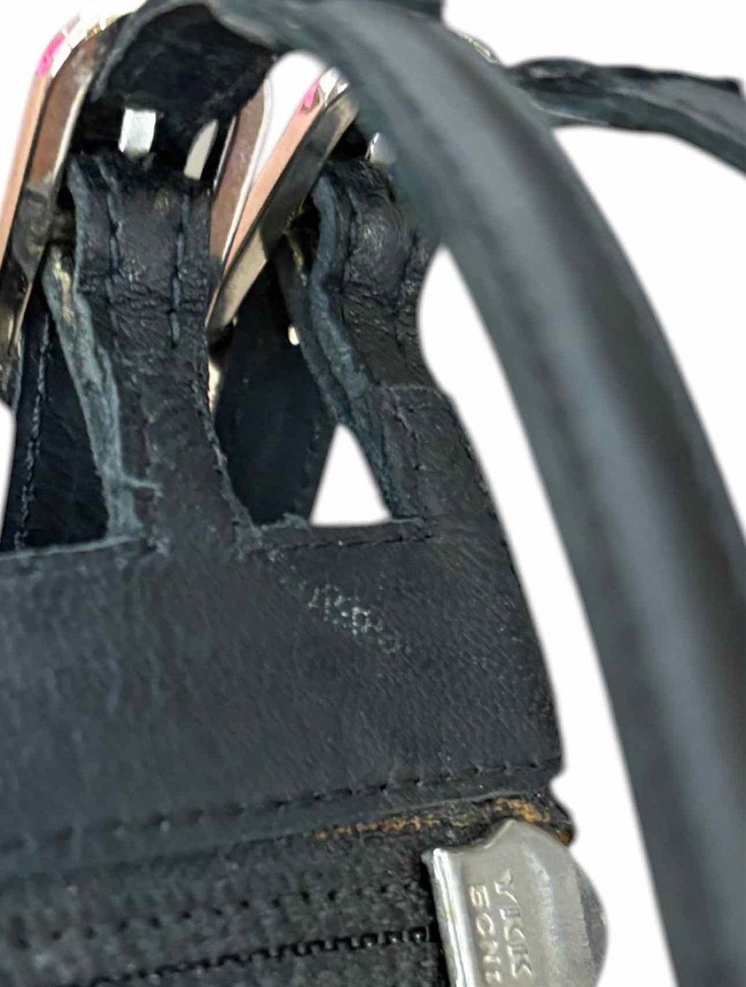 Chanel Size 38 Leather Gladiator Wedge Sandals