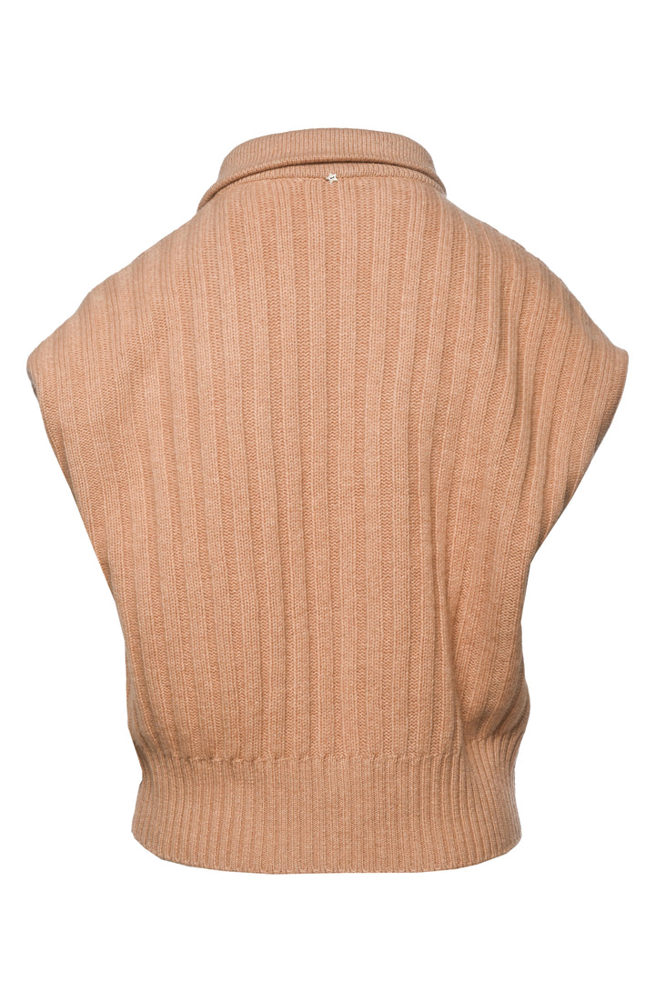 Lorena Antoniazzi Size XS/S Half-Zip Sleeveless Sweater