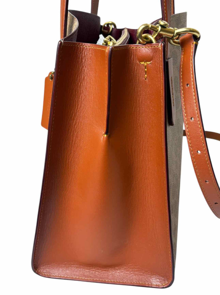 Coach Charlie Carryall Coated Canvas Monogram Tote