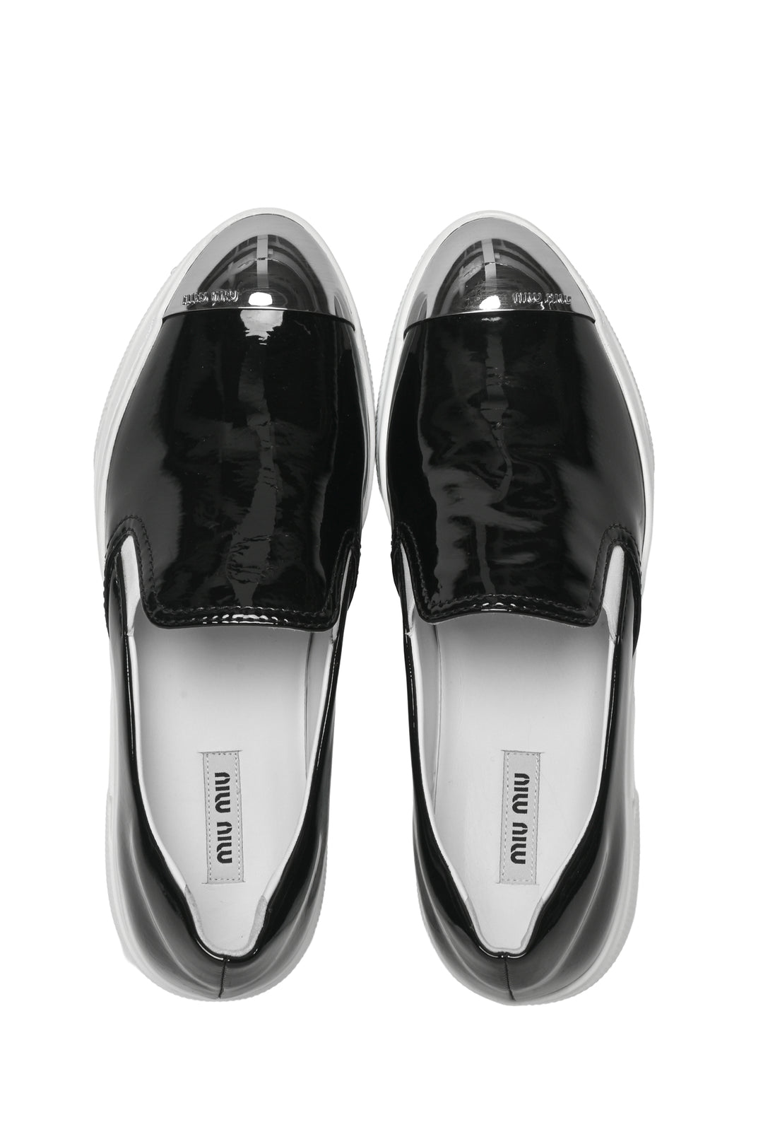 Miu Miu Size 38 Patent Slip-On Sneaker