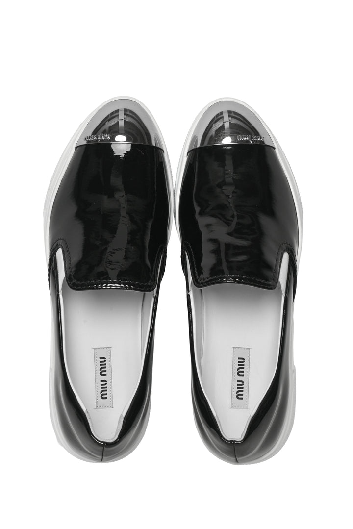 Miu Miu Size 38 Patent Slip-On Sneaker