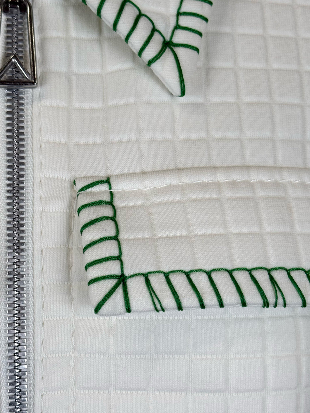 Bottega Veneta Size 40 Topstitched MatelassÃ© Jacket