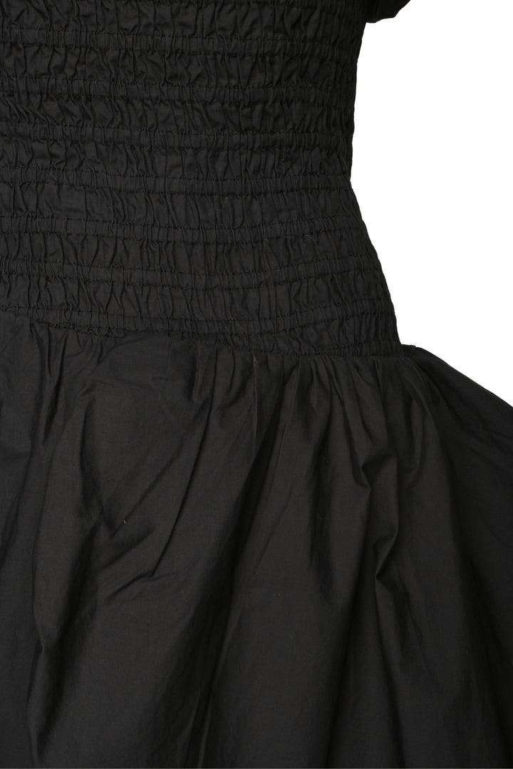 Love Shack Fancy Size S Ruched Mini Puff Sleeve Dress
