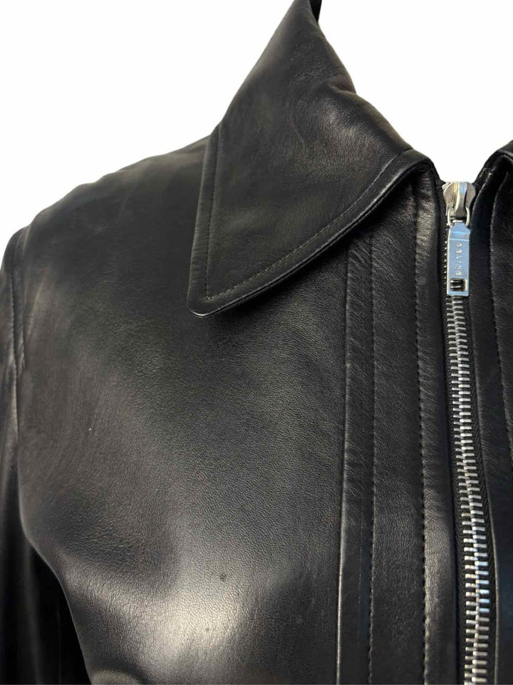 Celine Size 44 Leather Moto Jacket