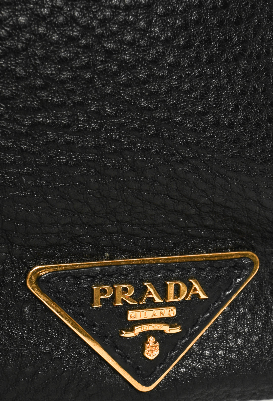 Prada Vitello Daino Leather Side Pocket Hobo