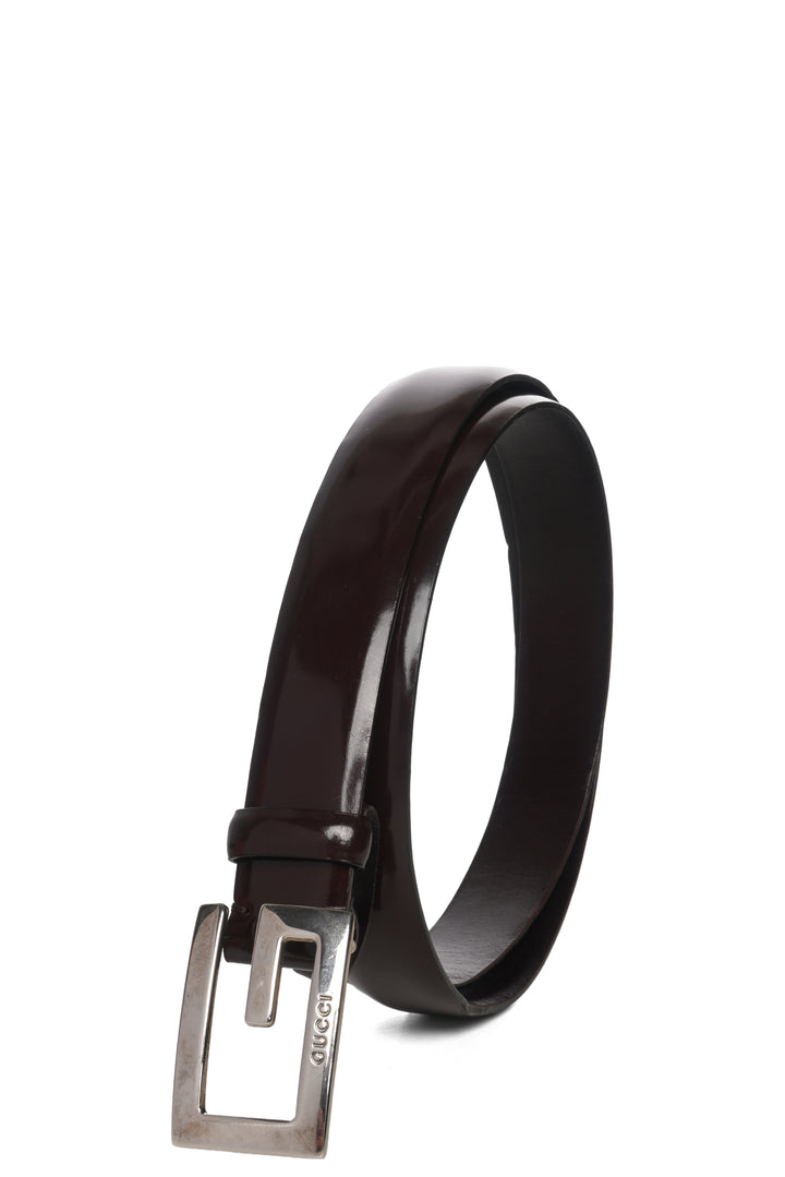 Gucci Size 36 Vintage Leather G Buckle Belt