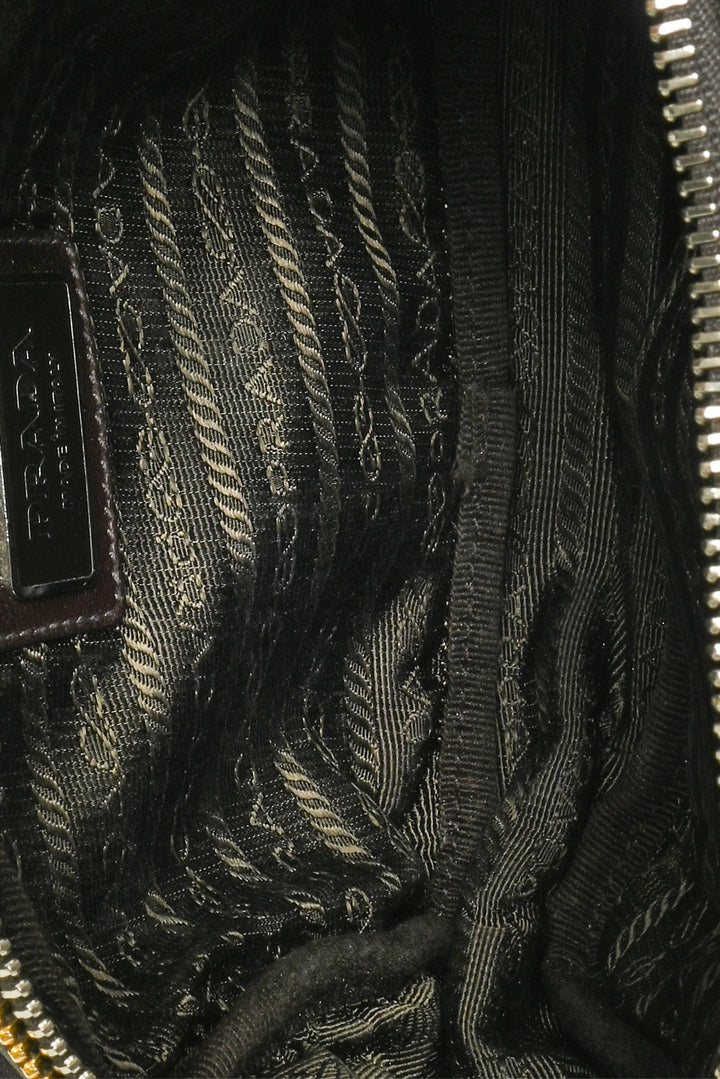 Prada Mixed Metal Fiocco Ribbon Camera Bag