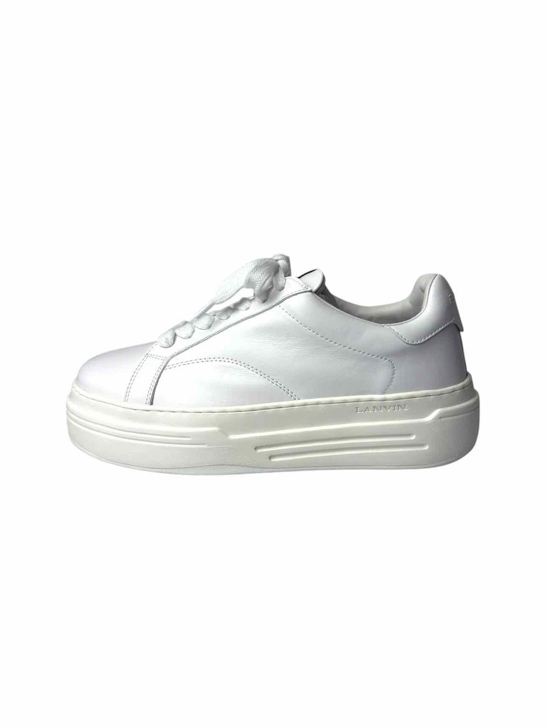 Lanvin Size 40 DDBP Platform Leather Sneaker