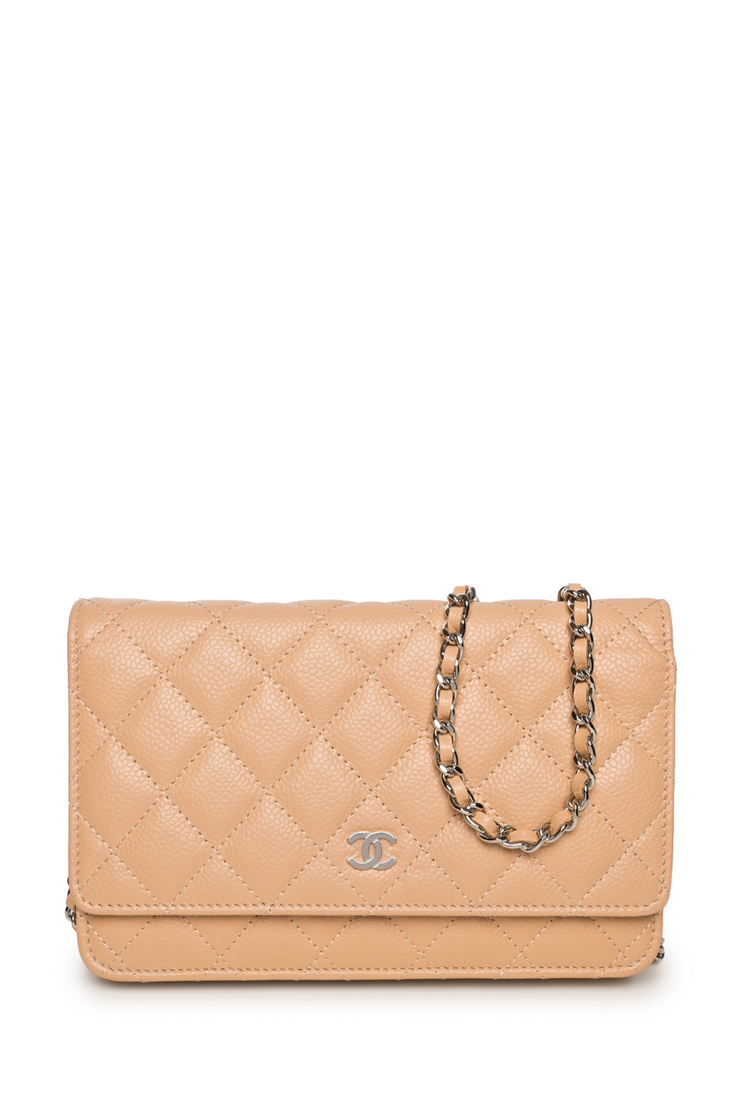 Chanel Quilted Caviar Wallet on Chain
