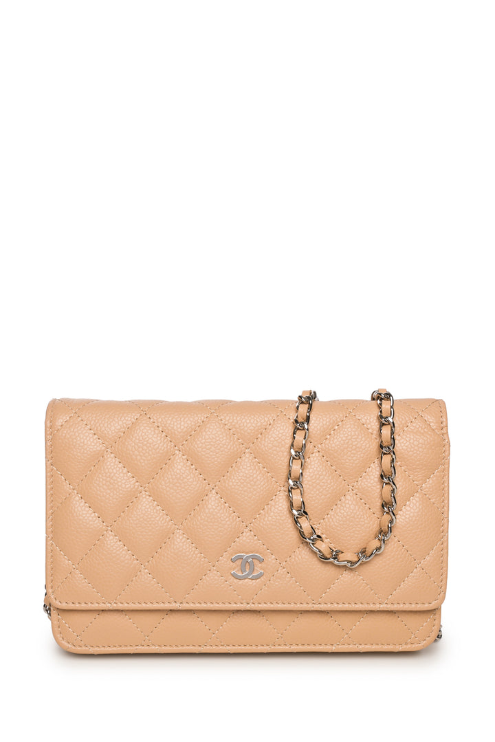 Chanel Quilted Caviar Wallet on Chain