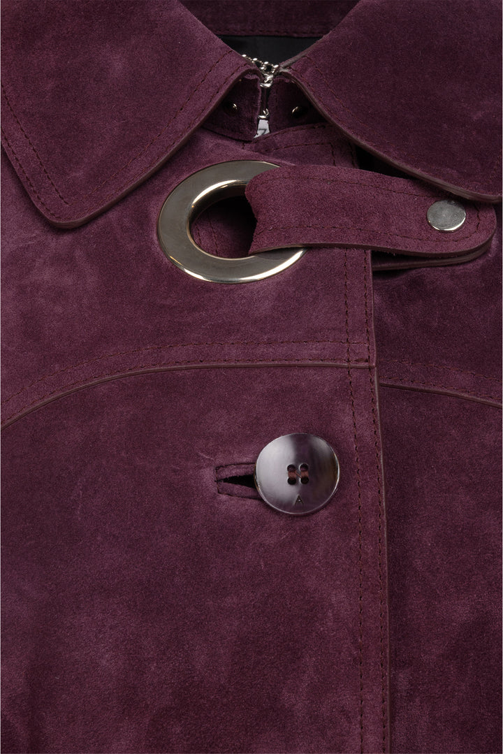 Altuzarra Size 40 2018 F/W Suede Single Breasted Belted Trench Coat