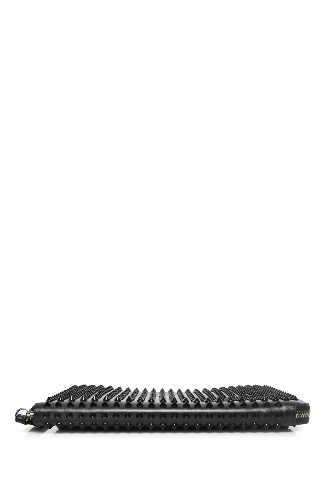 Christian Louboutin Leather Spiked Clutch Wristlet