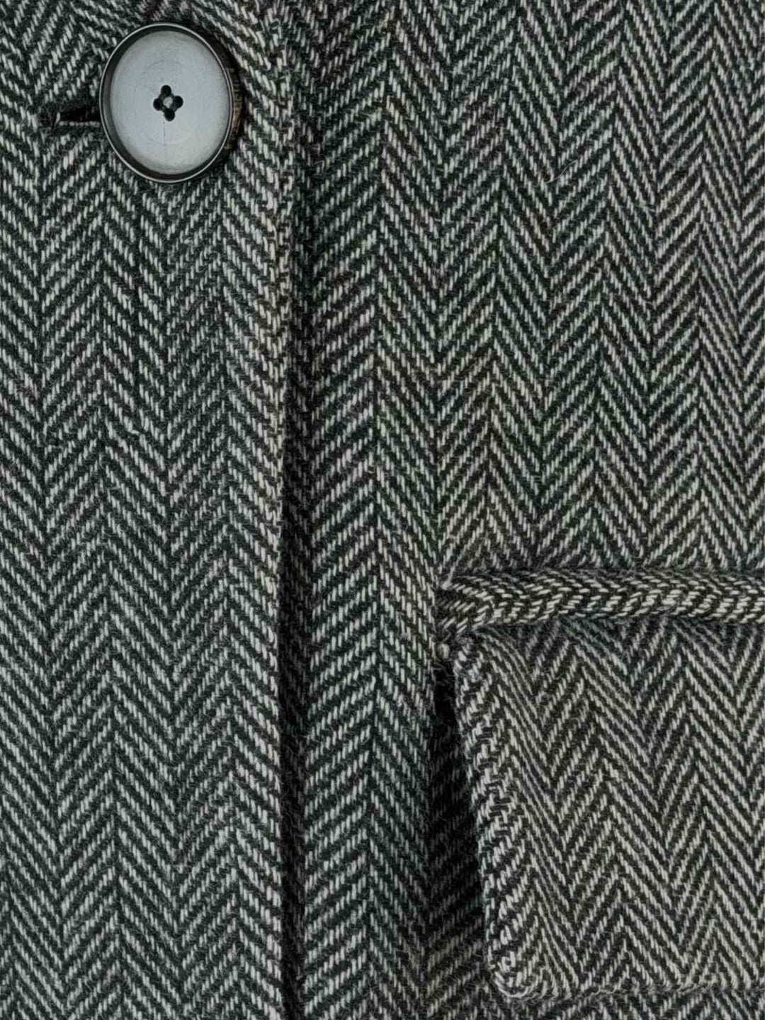 Isabel Marant Etoile Size 2 Double Breasted Wool Herringbone Coat