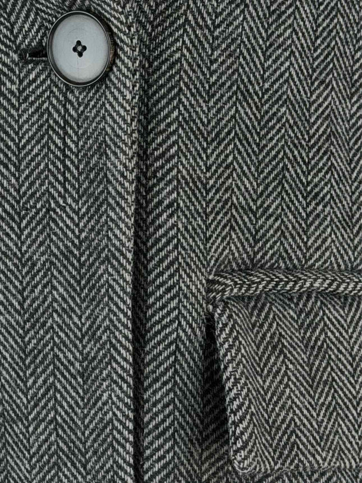 Isabel Marant Etoile Size 2 Double Breasted Wool Herringbone Coat