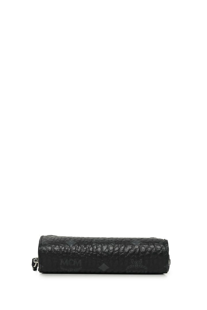 MCM Visetos Coated Canvas & Nappa Leather Compact Wallet