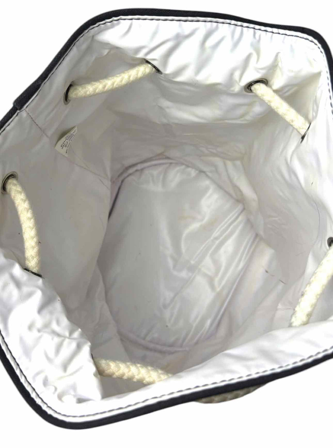 Chanel Soleil Drawstring Fabric Bucket Bag Purse