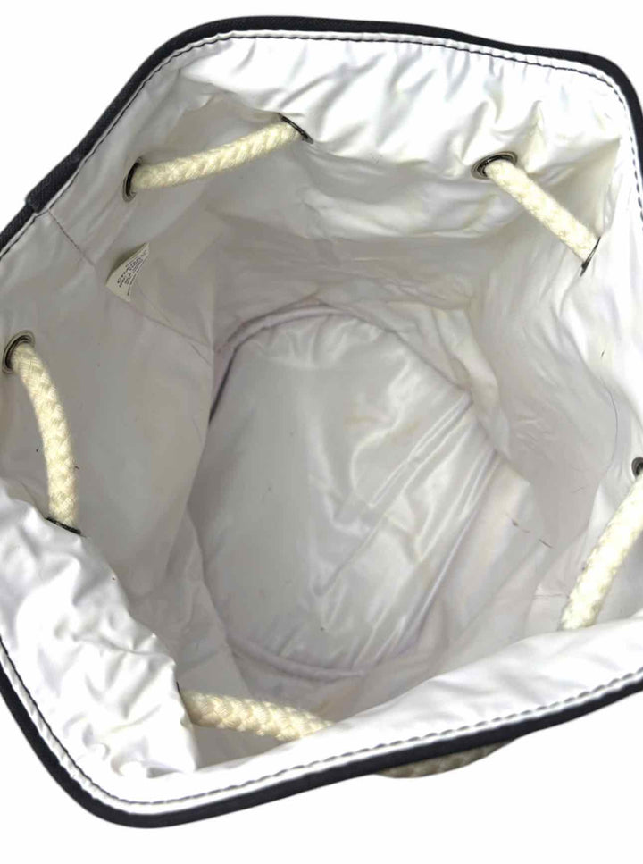 Chanel Soleil Drawstring Fabric Bucket Bag Purse