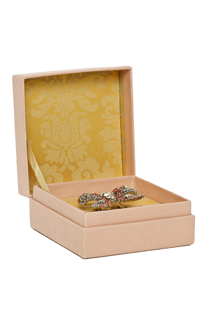 Miu Miu Size 7 Crystal Bow Ring