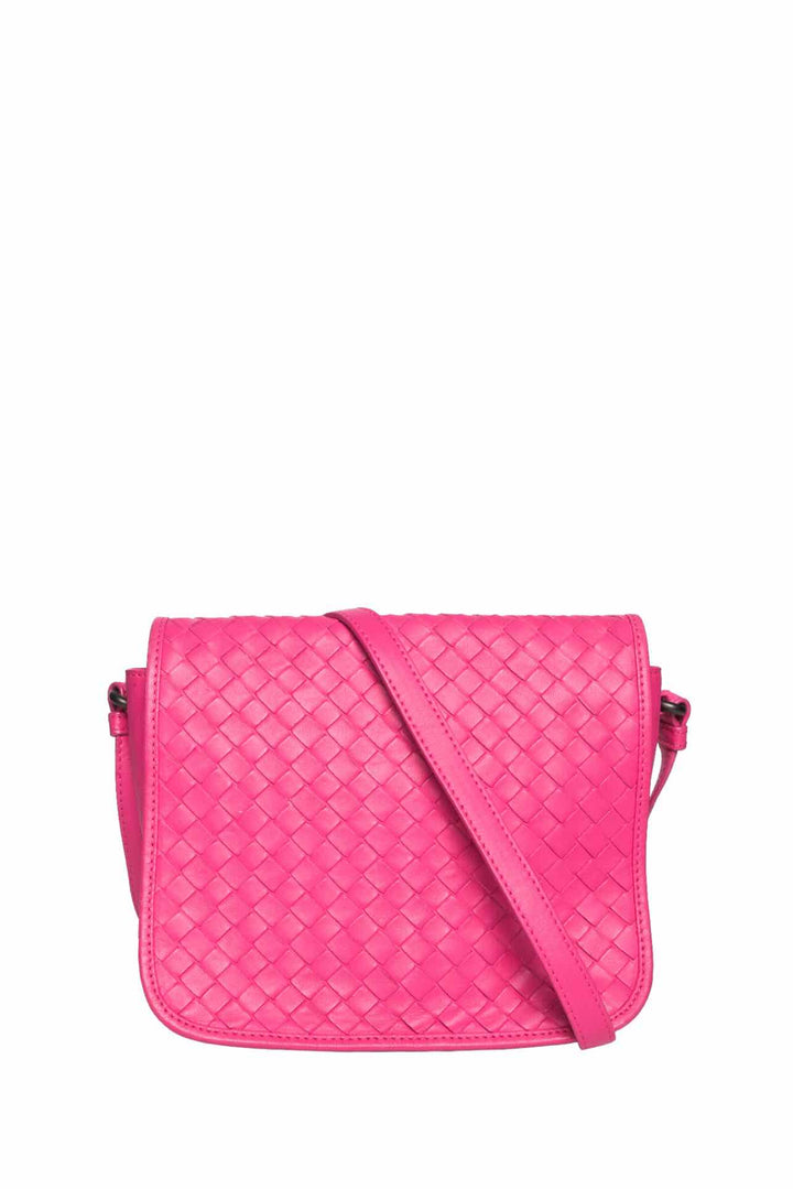 Bottega Veneta Intrecciato Leather Full Flap Crossbody