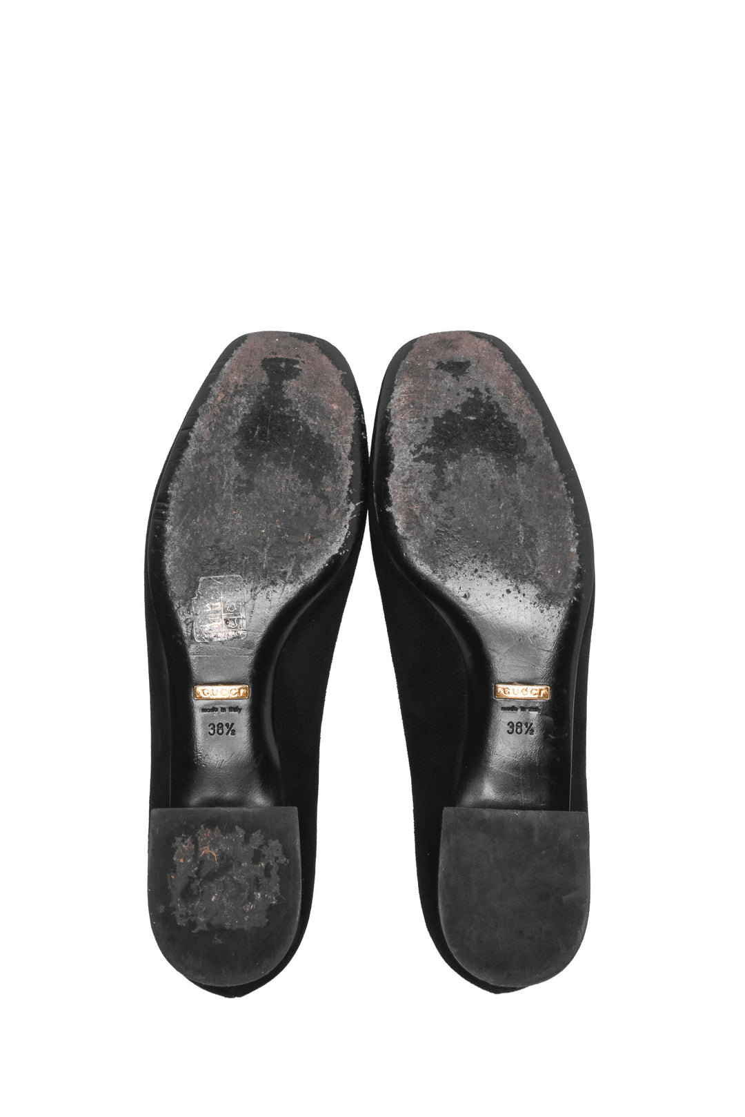 Gucci Size 38.5 Suede Alma Loafers