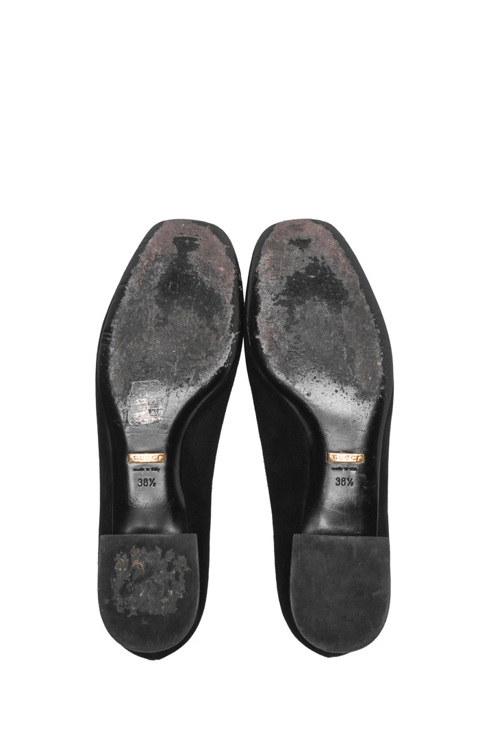 Gucci Size 38.5 Suede Alma Loafers