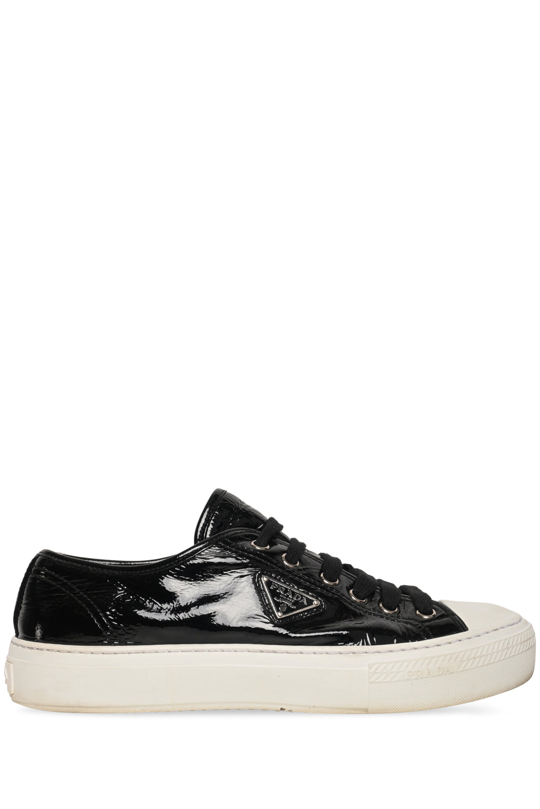 Prada Size 39 Naplak Leather Low Top Sneaker