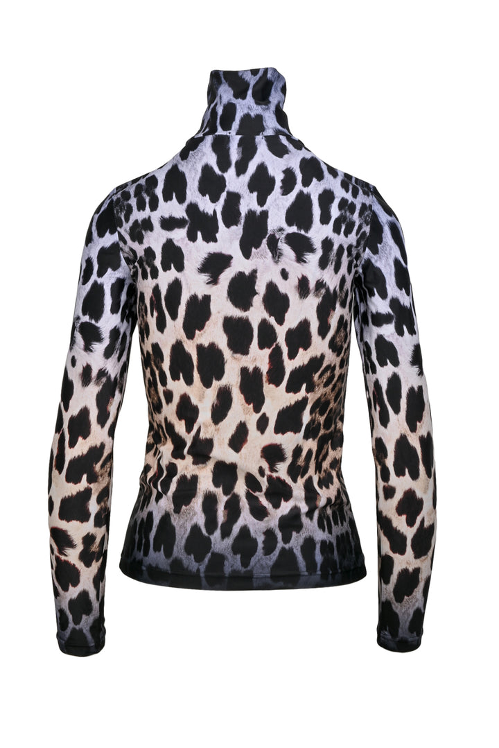 R13 Size S Faded Leopard Turtleneck Tops