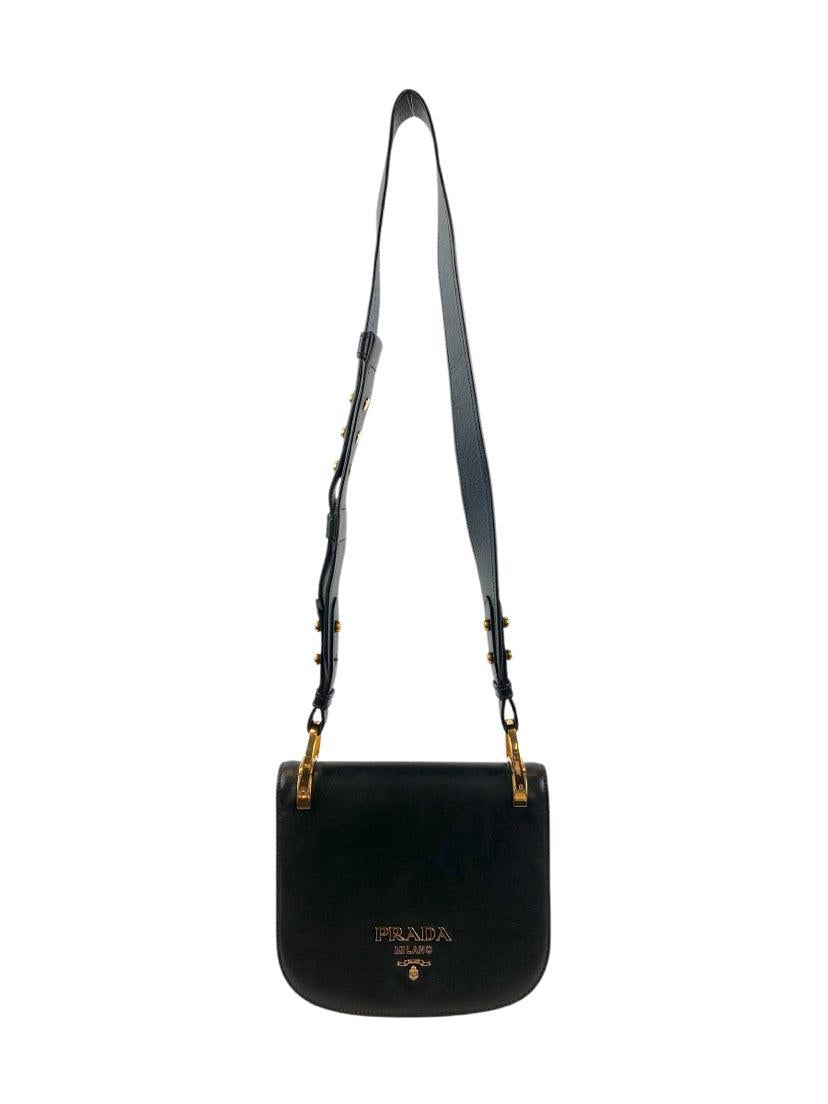 Prada City Calf Pionniere Saddle Crossbody Bag
