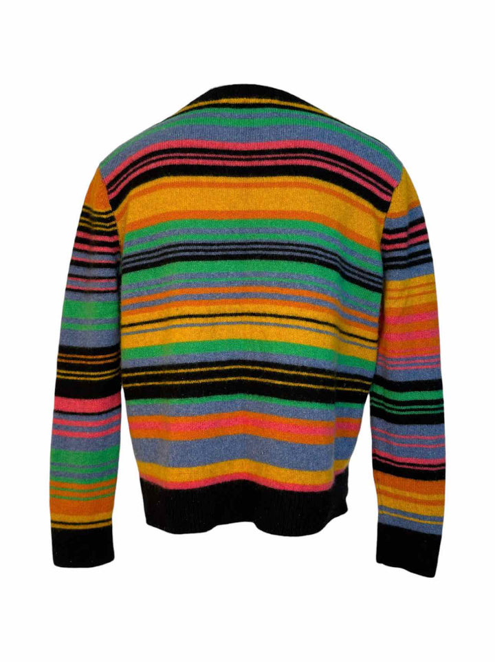 The Elder Statesman Size M Men's Stripe Cashmere Sweater