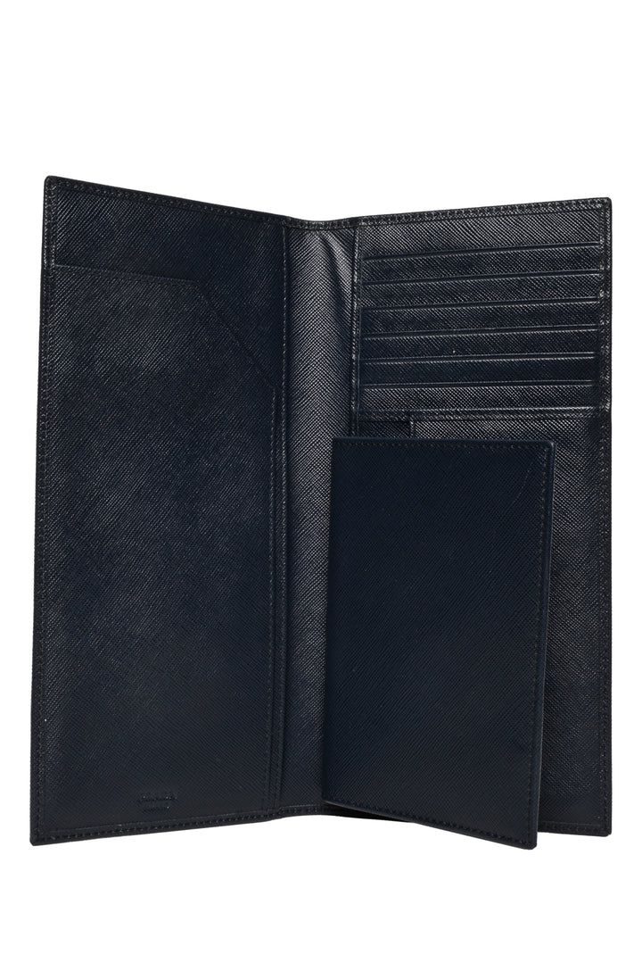 Prada Men's Saffiano Leather Document & Passport Holder