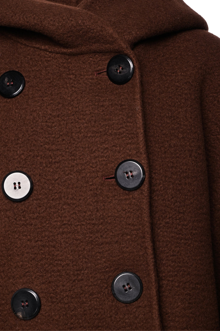 Max Mara Atelier Size 4 2021 Sierra Cashmere Hooded Coat