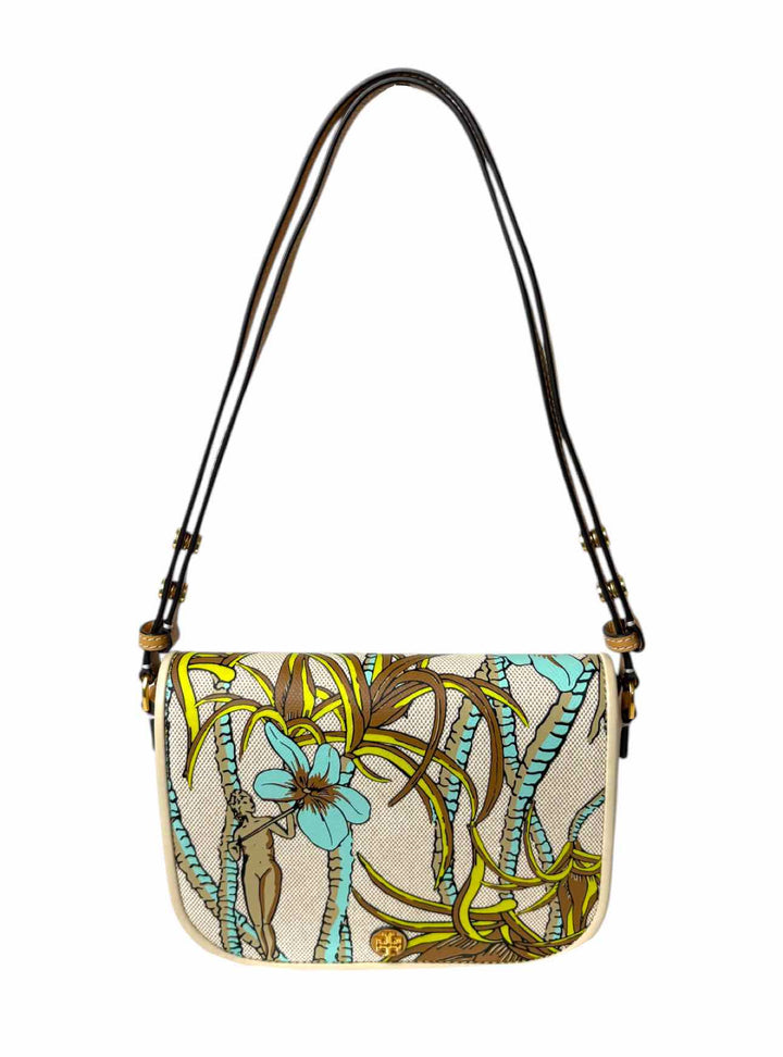 Tory Burch Emerson Printed Canvas & Leather Purse