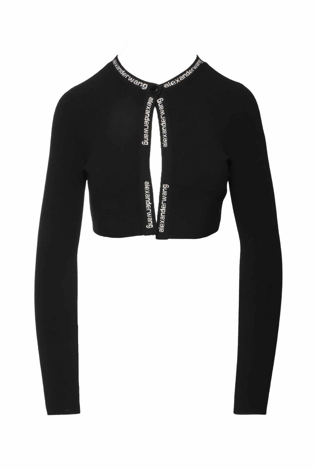 T Alexander Wang Size S Logo Cropped Cardigan